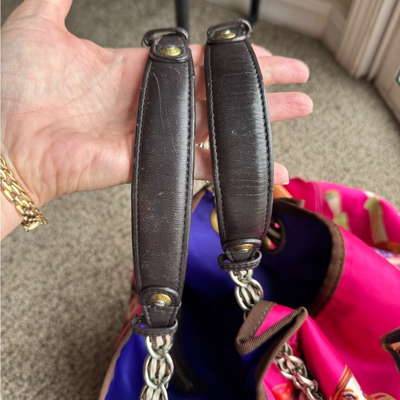 Henri Bendel Pink and Purple Tote Bag - Picture 13 of 14